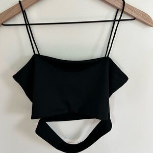 Black cut out going out top